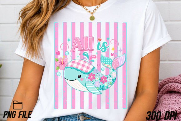 All is Whale Preppy PNG: A Fresh Take on Nautical Charm
