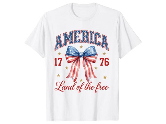 Celebrate Independence Day with the America Land Free 4th of July T-Shirt Design