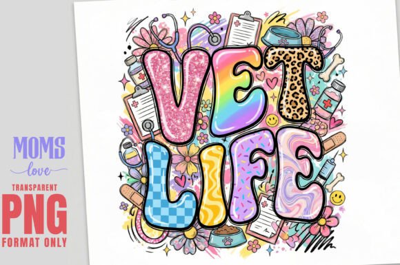 Celebrate Vet Life with Vibrant Sublimation PNG Design
