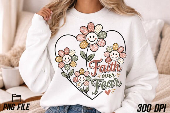 Faith over Fear Heart Flowers: A Mother's Design Guide