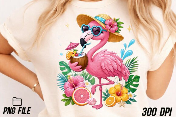 Flamingo Summer PNG: A Splash of Whimsy for Your Projects