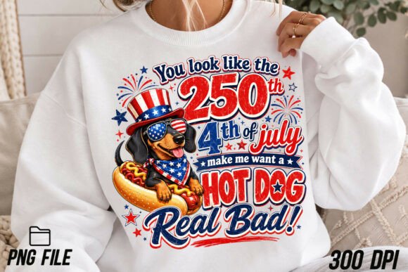 Funny 4th July Shirt, Hot Dog Lover PNG: Ignite Your Independence Day Designs
