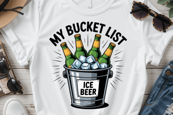 Ice Beer Bucket Shirt: A Bold Graphic for Party & Apparel Design