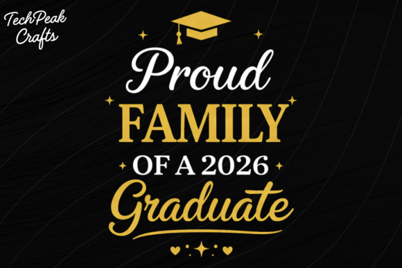 Proud Family 2026 Graduate Shirt PNG: Design for Celebration