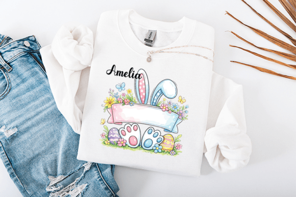 Your Custom Easter Keepsake: The Personalized Easter Bunny Name Frame
